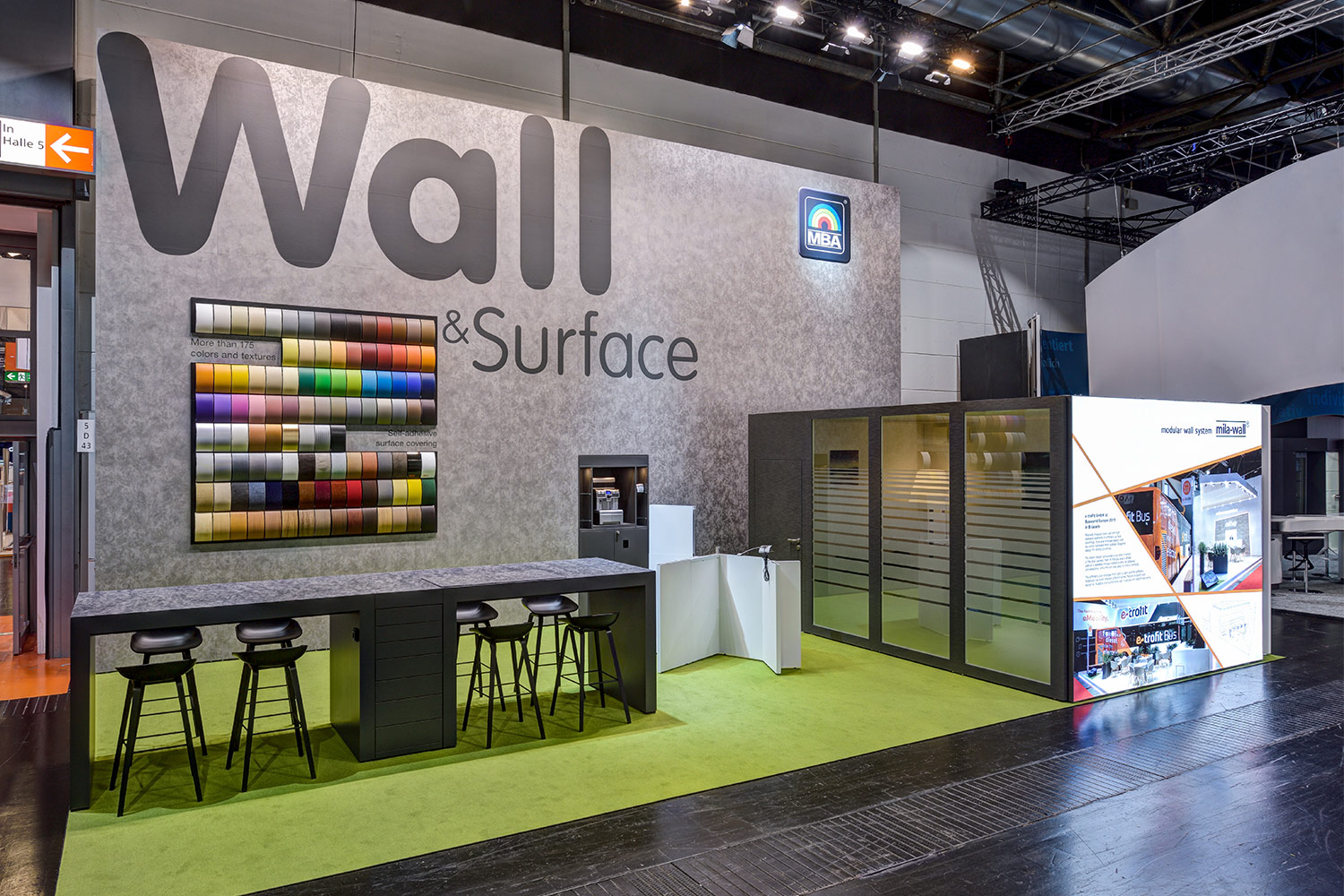MBA presenting Mila-wall technology and surface foils at the Euroshop 2020 in Düsseldorf
